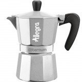 Гейзерная кофеварка Bialetti Aeternum Allegra SILVER (3 чашки)