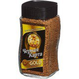 Кофе растворимый Черная карта Gold (Голд), стеклянная банка, 95 гр.