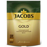 Кофе растворимый Jacobs Gold 140 г. сублимированный ,вакуумная упаковка