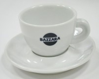 Кофейная пара Bazzara, чашка (150мл) + блюдце. Итальянский фарфор